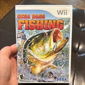Nintendo Sega Bass Fishing for Wii - Red and Blue Cover
